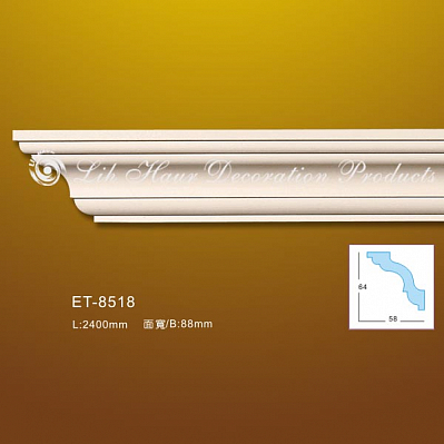 Карниз гладкий ET-8518 Lih Haur