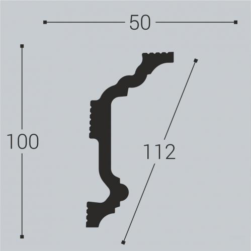 Карниз К4 100-50 (DD503, C321)