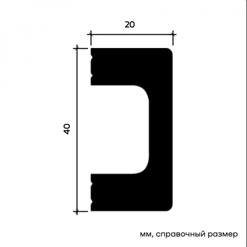 U.6.51.411 Молдинг Европласт