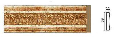 164-126 молдинг (размер 59x11x2400)