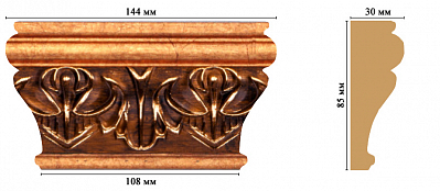 Капитель D202-1223 (144x85x30 мм)
