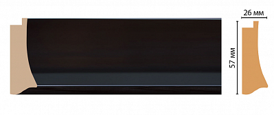 Плинтус Decomaster 553-195 ДМ (57*26*2900 мм)