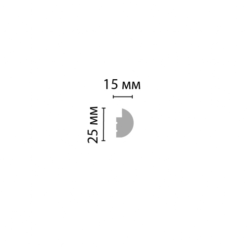 Молдинг Decomaster D327-1 ДМ(25,4*15*2900 мм)