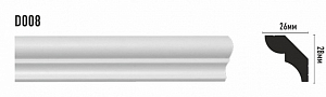 Плинтус потолочный Decomaster D008 (28*26*2000мм)