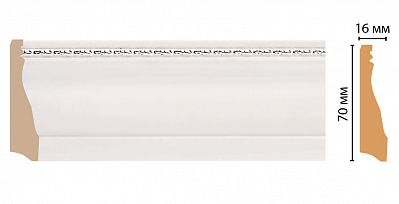 Плинтус напольный Decomaster 193-60 (70x16x2400)