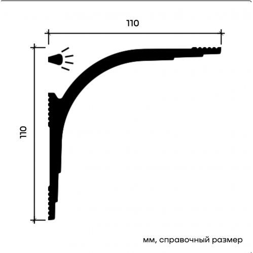 U.6.50.403 Карниз Европласт