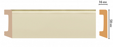 Плинтус Decomaster D234-61ДМ (58*16*2400мм)