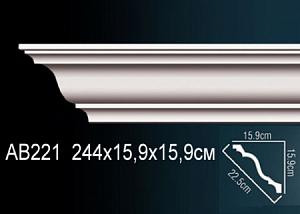 AB221 карниз гладкий Perfect Decor