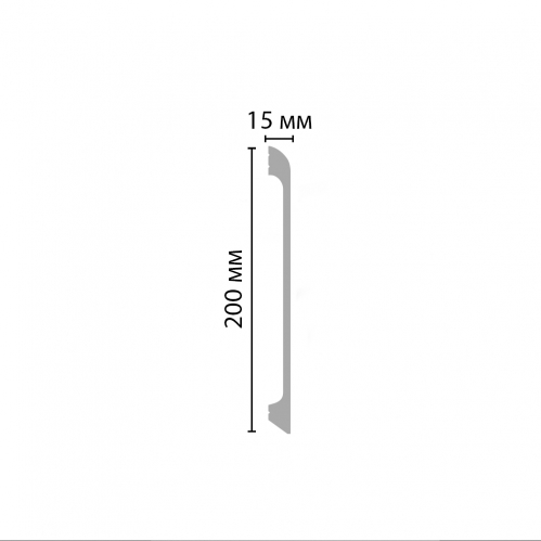 Плинтус Decomaster D247 ДМ (200*15*2000мм)