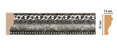 Молдинг Decomaster 125-44 (размер 30х14х2400)