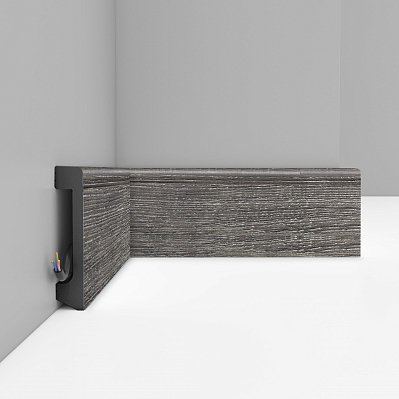 Плинтус Decomaster D235-86 ДМ (80*17*2400 мм)