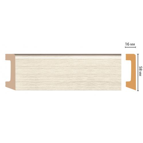 Плинтус Decomaster D234-1070ДМ (58*16*2400мм)