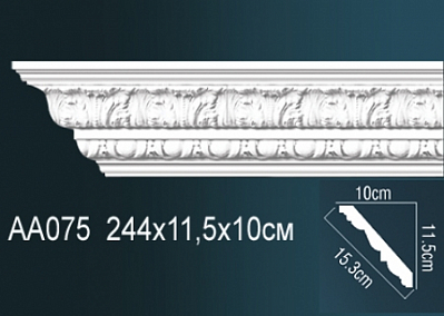 AA075 карниз с орнаментом Perfect Decor
