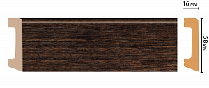 Плинтус Decomaster D234-966 ДМ (58*16*2400мм)