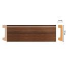 Плинтус Decomaster D234-74ДМ (58*16*2400мм)