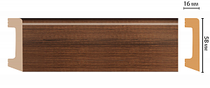 Плинтус Decomaster D234-74ДМ (58*16*2400мм)