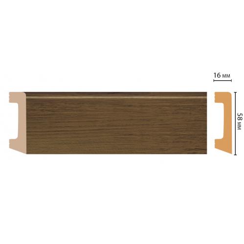 Плинтус Decomaster D234-88ДМ (58*16*2400мм)