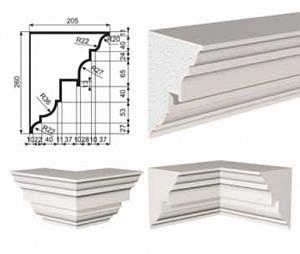 Карниз КВ-260/1 (KC 260/1)