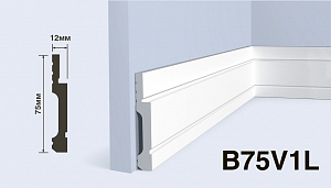Плинтус B75V1L HIWOOD