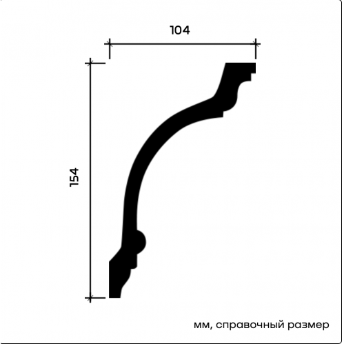 1.50.117F Карниз Европласт гибкий