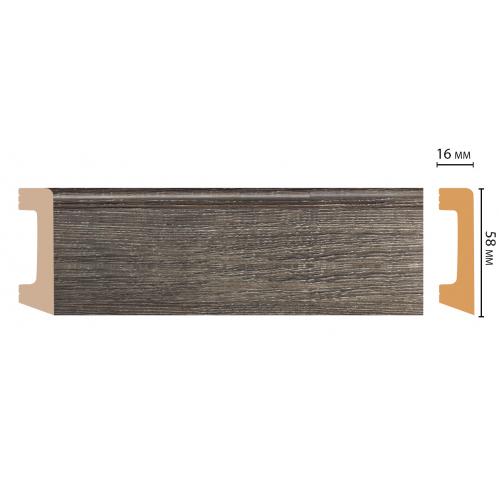 Плинтус Decomaster D234-86ДМ (58*16*2400мм)