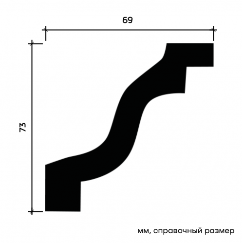 1.50.143F Карниз Европласт гибкий