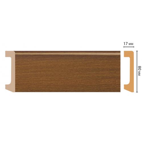 Плинтус Decomaster D235-85 ДМ (80*17*2400 мм)